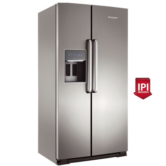 Refrigerador side by side brastemp 596 l