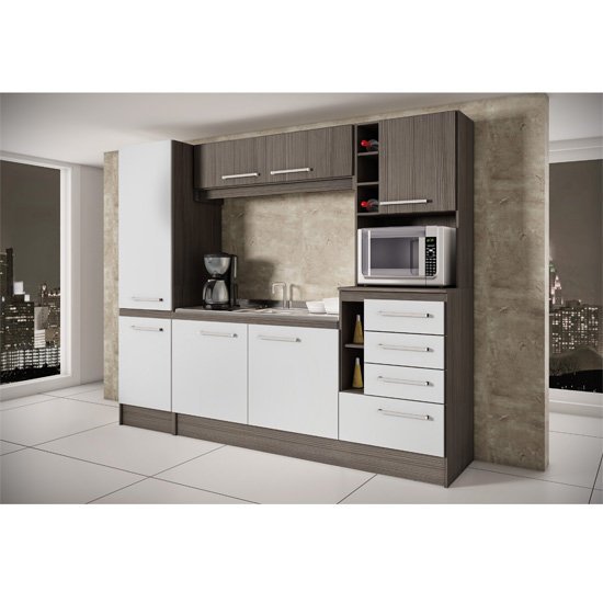 Cozinha Compacta Decibal Lara, 7 Portas, 4 Gavetas CH 855 Colombo # Cozinha Compacta Civardi Cozinha Compacta Decibal Lara, 7 Portas, 4 Gavetas CH 855 Colombo # Cozinha Compacta Civardi