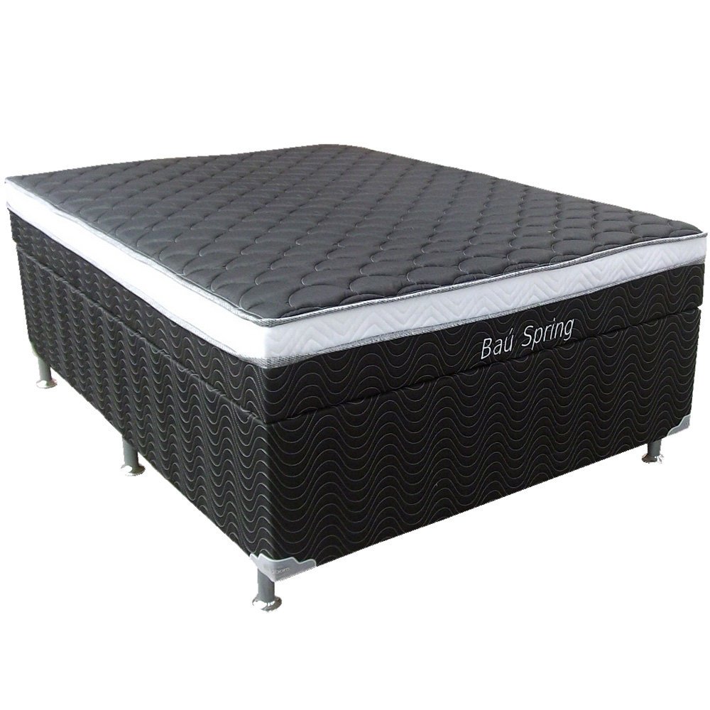 Conjunto Cama Box Casal Ortobom com Baú Colombo Bau De Cama Casal ~ Conjunto Cama Box Casal Ortobom com Baú Colombo