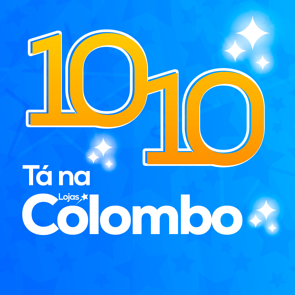Banner promocional 10.10 A Melhor Liquidação Lojas Colombo