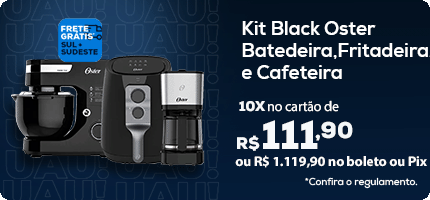 Quinta-UAU Kit-Black-Batedeira-Planetaria