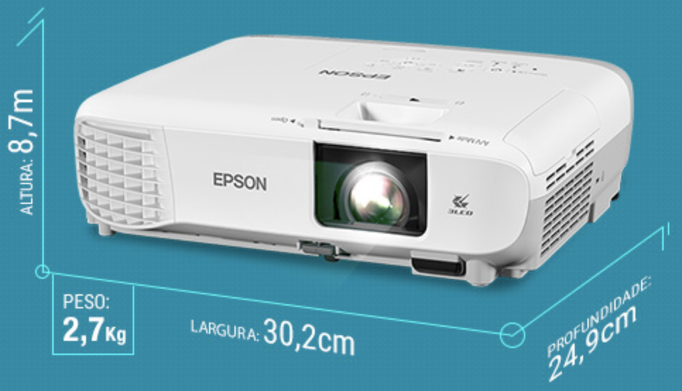 Projetor Epson PowerLite X39, Conexão HDMI Colombo