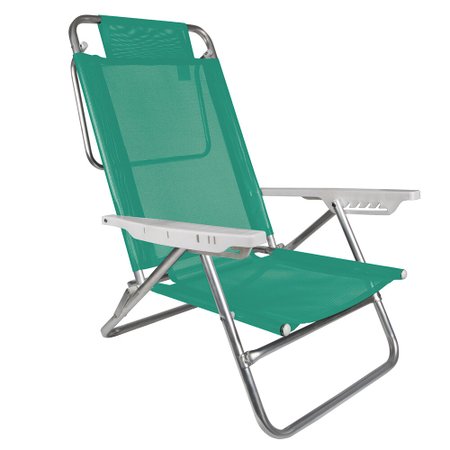 Cadeira de Praia Alta de Alumínio Mor Summer Fashion, Cor Sortida - 2115