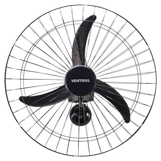 Ventilador de Parede Oscilante 60 cm New Ventisol Preto Bivolt