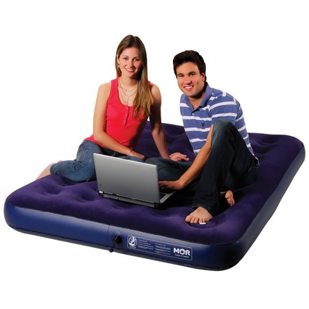 Colchao De Casal Inflavel Mor Em Pvc Capacidade 160 Kg Com Fole Azul 9072 Colombo