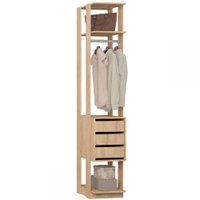 Estante Legno 810x1230x350mm Movelbento - Freijo - Mel/Off White/Reflecta