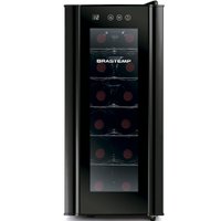 Adega Brastemp Iluminação Led com Painel Eletrônico 12 Garrafas Preta - BZC12BE