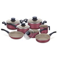 Conjunto de Panelas Tramontina Paris, 7 peças, Vermelho - 20599/761