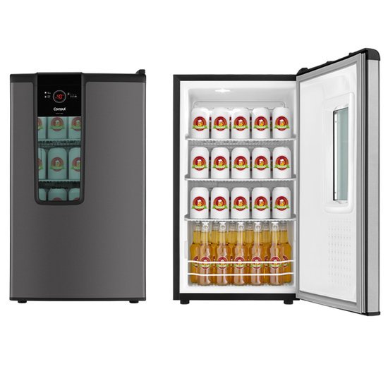 Geladeira/refrigerador 82 Litros 1 Portas Titanium - Consul - 110v - Czd12atana