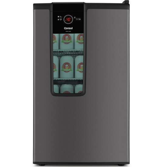 Geladeira/refrigerador 82 Litros 1 Porta Titanium - Consul - 110v - Czd12atana