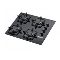 Cooktop a Gás Built 4 Bocas Preto Vidro Chama Rápida - BLT 4Q PR