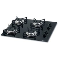 Cooktop Fischer Chama Rápida 4 Bocas Vidro Preto Bivolt