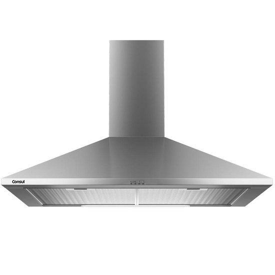 Coifa de Parede 60 cm Consul Facilite Piramidal Aço Inox