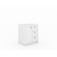 Balcão 1 porta 3 gavetas ME4111 - Tecno Mobili - Branco