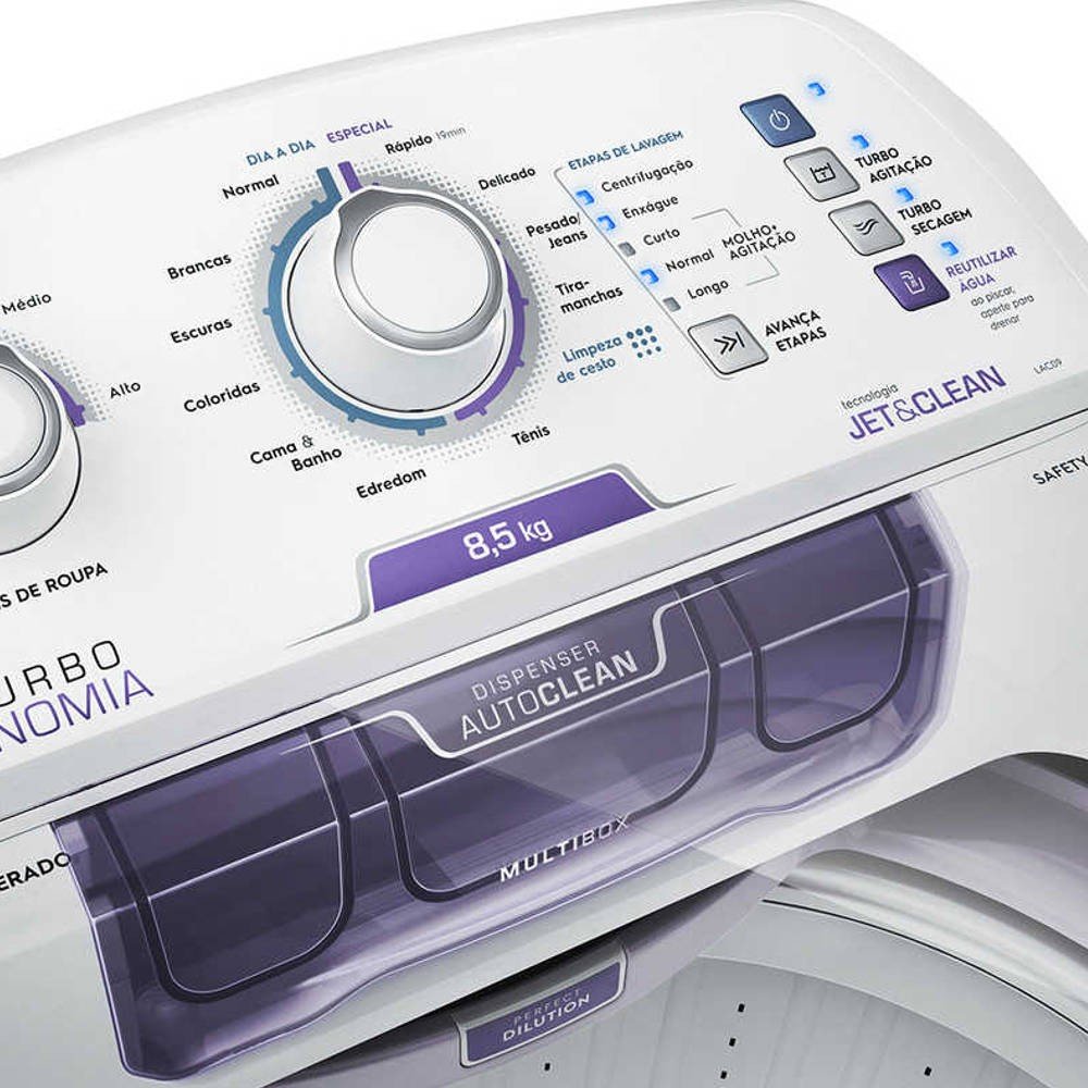 Máquina De Lavar Electrolux Turbo Economia 8kg - Máquinas Relacionadas