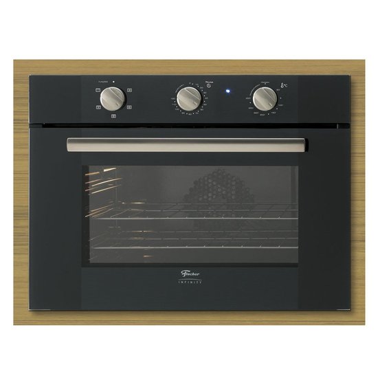 Forno Elétrico de Embutir Fischer Infinity Vidro Preto 50 Litros