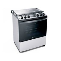 Fogão de Piso 5 Bocas Branco Turbo Chama Brastemp BFS5PCB