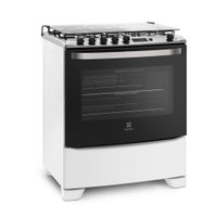 Fogão Electrolux Full Glass 5B Tripla Chama Branco Bivolt 76RBS
