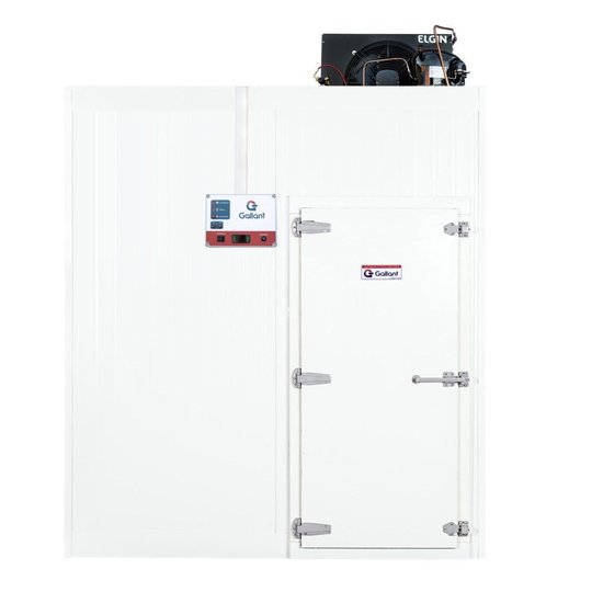 Câmara Fria Gallant 3R-ECP 2x3 Painéis Resfriado Standard com Piso Pain com Cond Elgin