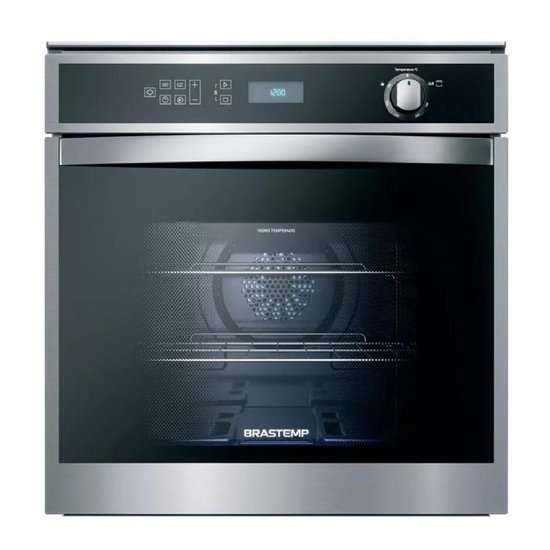 Forno de Embutir a Gás Brastemp Inox 78L BOH84ARRNA