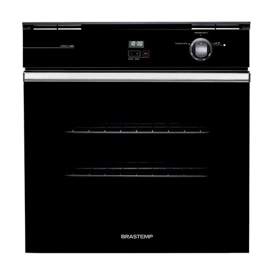 Forno a Gás de Embutir Brastemp Preto 78 Litros - BOA84 220V