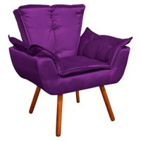 Poltrona Decorativa Opala Acetinado - D'Rossi