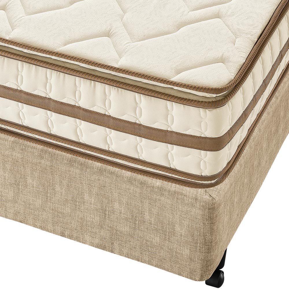 Conjunto Box: Colchão Castor Espuma D45 Sleep Max + Cama Box Courino White  Na Loja - www.castorcolchao.com.br a Sua Loja de Colchão Castor com Menor  Preço