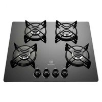 Cooktop a Gás Electrolux 4 Bocas Chama Rápida Vidro Preto GC60V