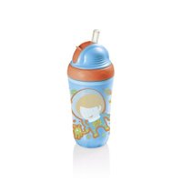Copo Térmico c/ Canudo de Silicone Cool Azul BB034 - Multikids