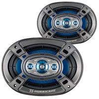 Alto Falantes Quadriaxial 6x9 Pol Azul Hurricane 90W Rms 4 Ohms