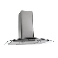 Coifa Parede Vidro Curvo Slim Inox 4 e 5 Bocas 70cm - Fogatti