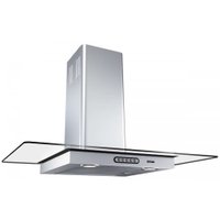 Coifa Parede Vidro Reto Slim Inox 4 à 6 Bocas 80cm - Fogatti