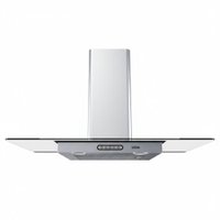 Coifa Parede Vidro Reto Slim Inox 4 à 6 Bocas 90cm - Fogatti