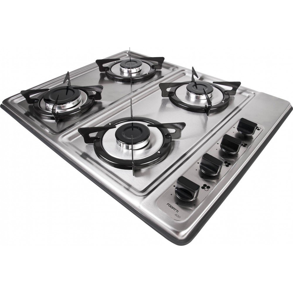 Fogão Cooktop 400i Inox 4 Bocas Bivolt Fogatti Bivolt