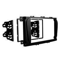 Moldura Painel 2 Din Ford Focus 2009 a 2012 Preta com Suporte