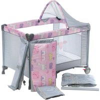 Berço Desmontável Funny IMP91297 Rosa  - Voyage