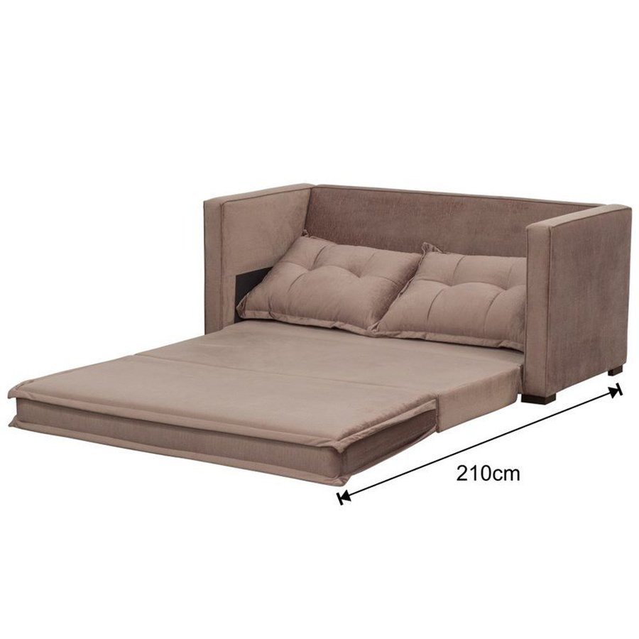Sofá Cama Casal Londres Suede D'Monegatto Colombo