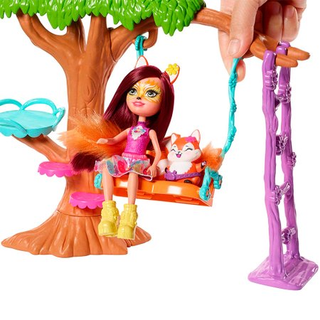 Amazon Es Enchantimals Supercafe De La Selva Magica Con Muneca Peeki Parrot Mattel Gfn59 Juguetes Y Juegos