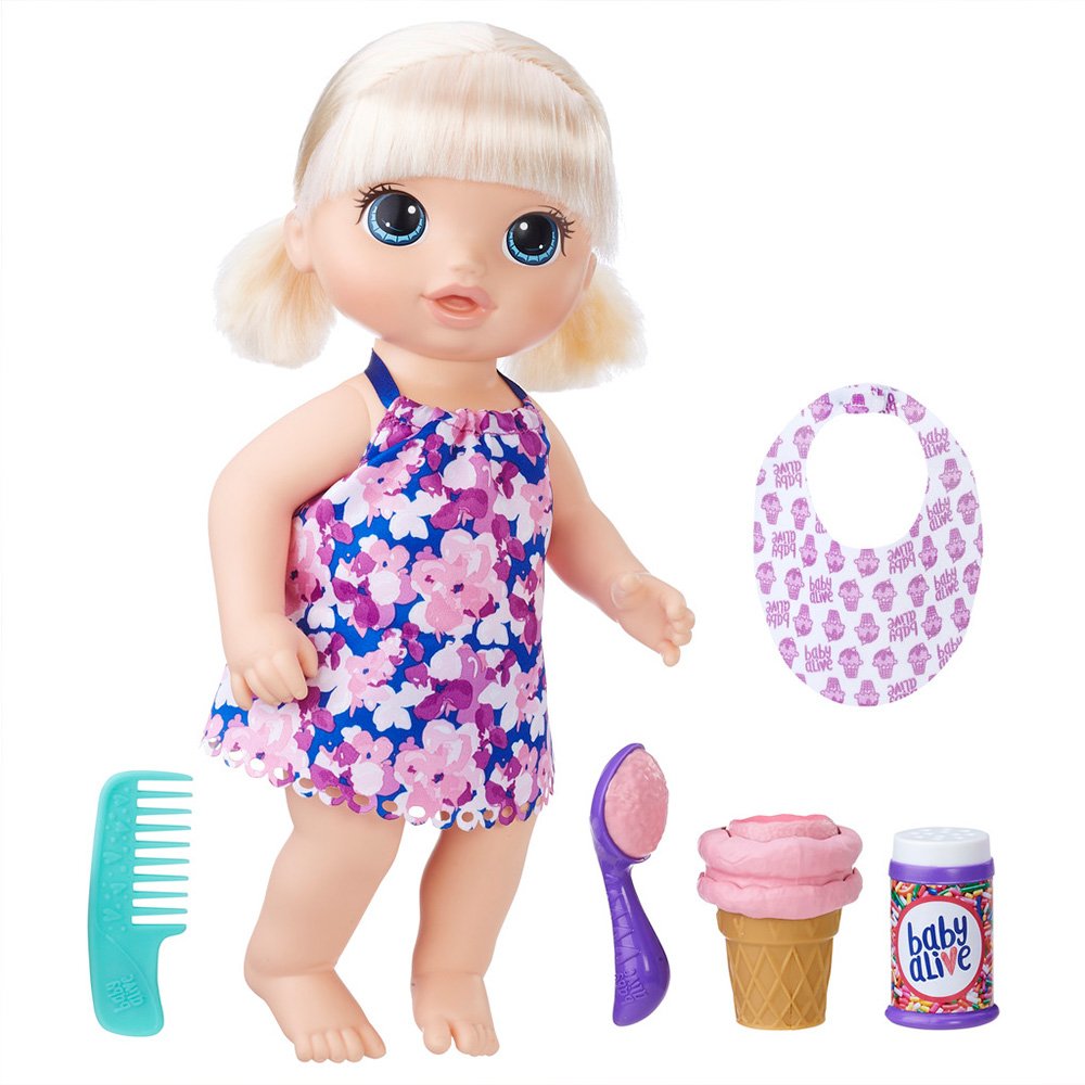 Boneca Baby Alive Sorvete Mágico Loira Hasbro Colombo