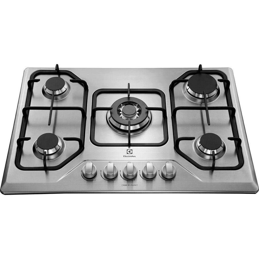 Cooktop Electrolux Tripla Chama 5 Bocas Inox Bivolt GT75X