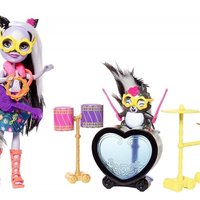 Enchantimals Conjuntos de Histórias Sage Skunk Puppe e Caper - Mattel