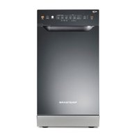 Lava Louça Slim 10 Serv. Ciclo Pesado Inox Brastemp