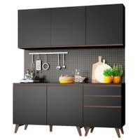 Cozinha Compacta Madesa Reims com Balcão - 5 Portas 3 Gavetas