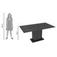 Mesa Madesa Retangular Tampo de Madeira 5275 Rustic