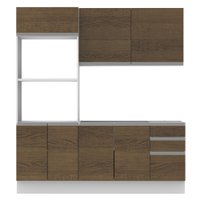Cozinha Compacta Madesa 100% MDF Acordes Glamy 2 gavetas 8 Portas