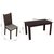 Conjunto Sala de Jantar Rosie Madesa Mesa Tampo de Madeira com 4 Cadeiras