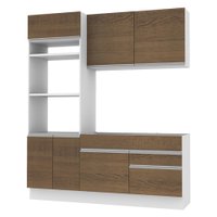 Cozinha Compacta Madesa Glamy Lívia 6 Portas 2 Gavetas