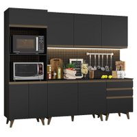 Cozinha Compacta Madesa Reims com Balcão - 8 Portas 3 Gavetas