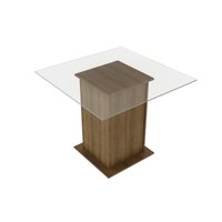 Mesa Madesa Quadrada Tampo de Vidro 5332