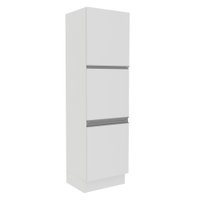 Paneleiro Armário de Cozinha 60 cm 3 Portas Branco Glamy Madesa